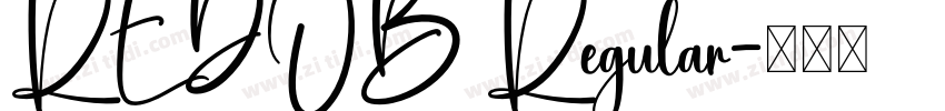 REDOB Regular字体转换
